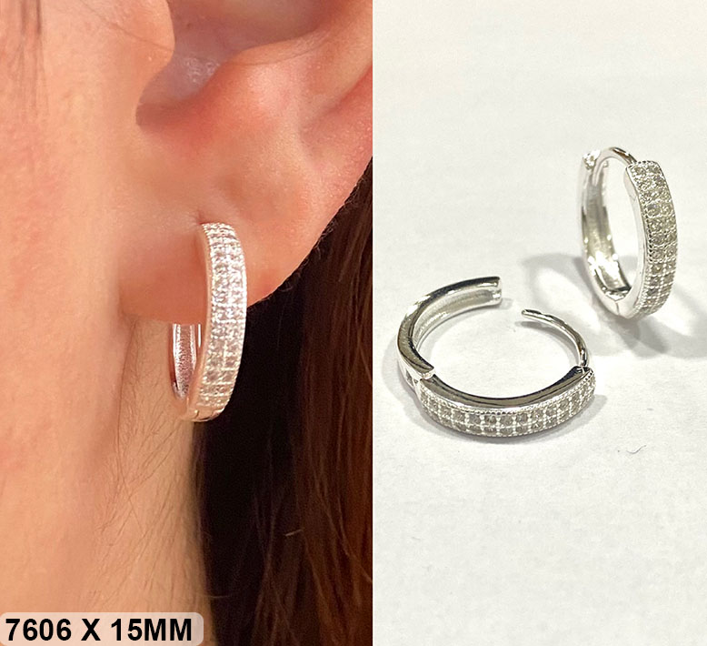 26 AR 07606 MICRO PAVE 15 MM